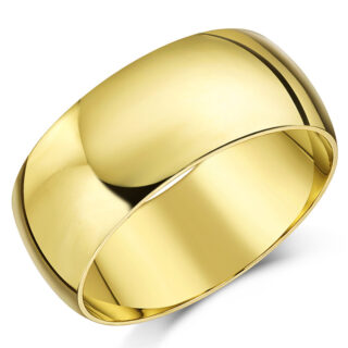 8mm 9ct Yellow Gold Extra Heavy D Wedding Ring