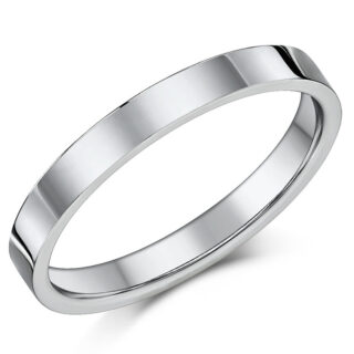 3mm Cobalt Flat Court Wedding Ring
