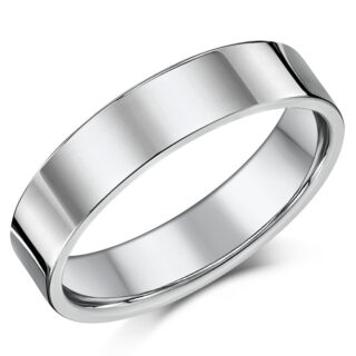 4mm Cobalt Flat Court Wedding Ring